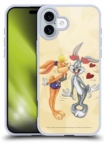 Head Case Designs Offizielle Looney Tunes Bugs Bunny and Lola Bunny Staffel Gelhülle [Militärischer Schutzgrad] Kompatibel Mit Apple iPhone 16 Plus Und Kompatibel Mit MagSafe