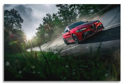 Sportwagen-Poster, Motiv: Giulia GTA Rennwagen, Supercar, dekoratives Gemälde, Leinwand-Kunstbild, 30 x 45 cm