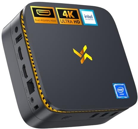 Huidun H30 Mini PC Twin Lake N150 (Supera al N100, hasta 3.6 GHz) 16GB RAM 512GB M.2 SSD Micro PC W-11 Pro, Doble Pantalla 4K @60Hz Mini Ordenador para Oficina y Negocios, Multitarea eficiente