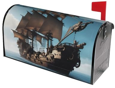 Premium Cool Piratenschiff Briefkastenhüllen - Schützen und verschönern Sie Ihren Briefkasten noch heute