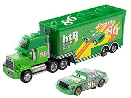 Anyhot Cars 3 2pcs Lightning McQueen Uncle Container Truck 1:55 Diecast Metal Modle Spielzeug Geburtstagsgeschenk für Kinder(NO.86)