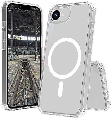 JT Berlin Pankow Clear MS Case f r Apple iPhone 17e/16e H lle | Schutzhlle kompatibel mit Qi & magnetischem Aufladen, stoabsorbierend, TPU-Rahmen mit kratzfestem Acrylglas-Rckseite