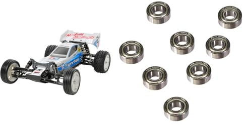 TAMIYA 58587 1:10 Neo Fighter Buggy DT-03 Bausatz Bundle Kugellager - Ferngesteuertes Auto, Fahrzeug, Modellbau, Zusammenbauen, Hobby, RC Bausatz