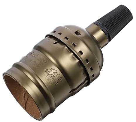 Operitacx Douille à Vis E27 Métallique Lot de 2 Adaptateur de Lampe Vintage Compatible Ampoules E27 Accessoires Luminaire Installation Simple et Pratique