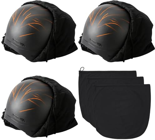 Lwezgi 3 Stück Skihelm Tasche mit Kordelzug Helmtasche Skihelm Beutel Skihelmtasche Helmtasche für Motorradhelm, Fahrradhelme, Skihelme, Basketball, Fitness, 47 X 43 cm