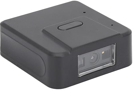 Yanmis Tragbarer Barcode-Scanner, Bluetooth-USB-Handschuh-Ring-Handheld-CCD-Sensor mit 3 Scan-Modi, für 1D-2D-QR-Barcode-Scannen auf Wins