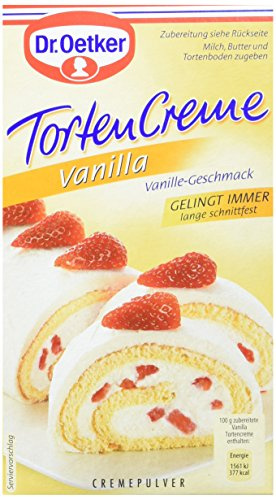 Dr. Oetker Vanilla Tortencreme, 5er Pack (5 x 140 g)