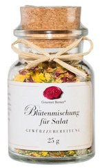 Blütenmischung für den Salat 25g im Korkenglas