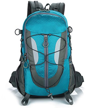 Lily's Locker - 30L Rucksack Damen und Herren Outdoor-Tasche mit Mehreren Stauraum zum Wandern Camping Bergsteigen Reisen Schule 29 x50 x18CM (Blau)