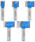 WSOOX 8mm Schaft Bottom Cleaning Router Bit Set 5 Stück Router End Milling Cutter Woodworking Tool Bit 10/15/20/25/30mm