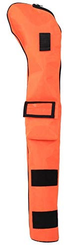 MAGT Sac Golf Enfant Sac de Golf Sac de Club de Golf, Nylon Portable Étanche Enfants Sac de Club de Golf Pliable Doux pour l'entraînement en Plein air(Orange)