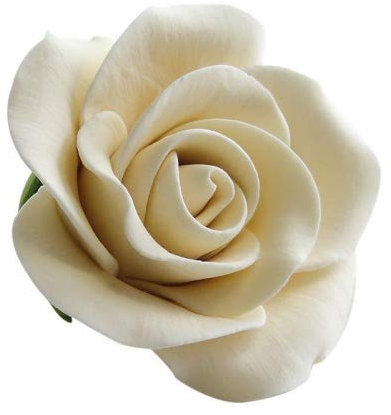 COXIMUSbacken und mehr Feinzuckerrosen creme klein 28mm 50 Stck | Zuckerblumen zur Dekoration von Kuchen und Torten