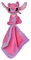 Stitch Angel Doudou Mouchoir Rose 40 cm