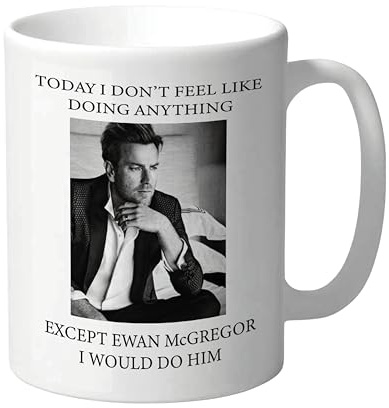 Ewan McGregor Tasse mit Herzmotiv, Geschenkidee für Damen