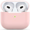für Airpods 3 Hülle, Schutzhülle aus ultradünnem weichem Silikon, stoßfest, rutschfest, Zubehör Schutzhülle für Apple Airpods 3 Front LED sichtbare Ladehülle - Rosa