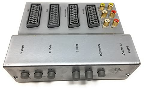 SRB Scart Video Controller Umschalter Audio-Video-Schaltsystem Scart Cinch neu