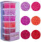 La Manuli Perles à Repasser Rouge Rose 3000 Pièces 5mm Fusible Perles pour les Enfants, Accessoires pour la Fabrication de Bijoux DIY
