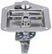 Serrure en Forme de T, 12,5x12,2cm Argent Acier Inoxydable Serrure de Boîte à Outils en Forme de T, pour Armoires électriques, Coffres à Outils, Armoires de Distribution électrique