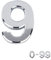 Silver Door Numbers Stick On, 0-99, Letters A, B, C, D, 3'' House Numbers Self Adhesive Stickers, For Doors, Mail Boxes, Hotel Rooms (9)