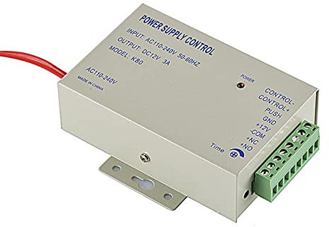 WANGCL 12VDC Zugangskontrolle Netzteilschalter 3A Zeitverzögerung Einstellbarer AC100V-260V Eingang NO/NC Ausgang