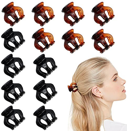14pcs Hair Claw Clips for Women, VEGCOO Small Claw Clips for Thin Hair, Hair Clips Hair Accessories for Girls and Women