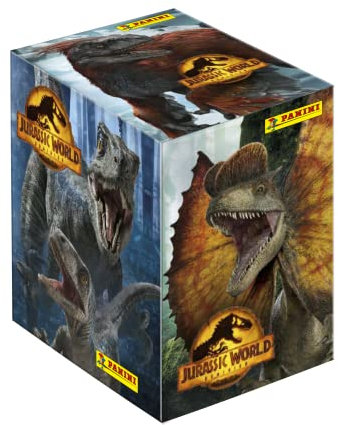 Panini JURASSIC WORLD LE D'APRÈS 004195BOX50F Box mit 50 Hüllen