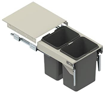 REJS Recycle bin, pull out kitchen waste bin - 500mm - SEGREGO