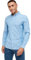 Farah - Men's Shirt, Brewer Slim Fit, Organic Cotton, Indigo Oxford Shirt, Casual-Style Shirt, Mid Blue, L
