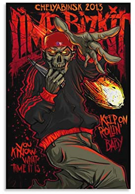 DUSUL Shvieiart Musik-Metallposter, Limp Bizkit, Poster für Zimmer, ästhetische Wandkunst, 40 x 60 cm