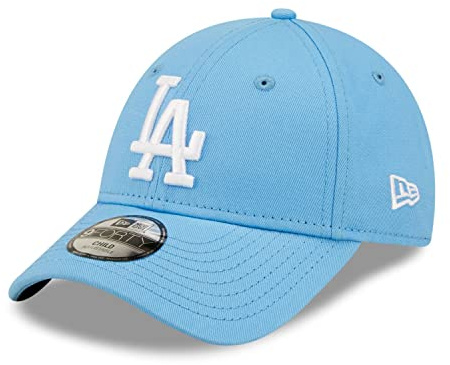 New Era Los Angeles Dodgers MLB League Essential Light Blue White 9Forty Adjustable Kids Cap - Child