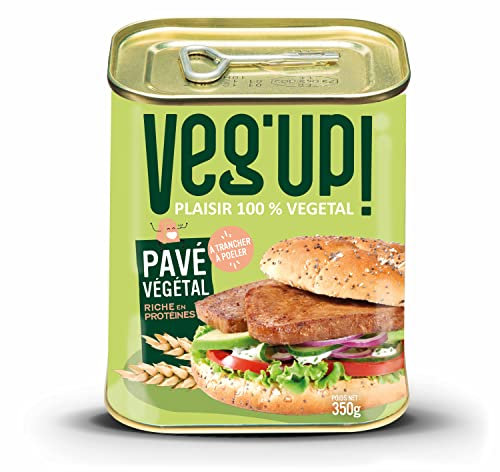 Veg'Up Le NOUVEAU Pavé Végétal 350g - Riche en Protéines - Aide culinaire -À trancher À poêler