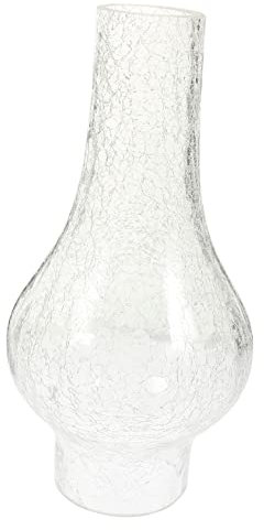 Yardwe Glasschirm Einer Petroleumlampe Petroleumlampe+glaszylinder Ölbrenner Transparenter Glasschirm Blaue Lampenschirme Kleine Öllampenabdeckung Gefrostet Windschutzscheibe