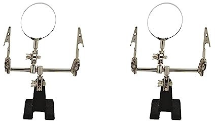 Rolson 60335 Helping Hand with 60 mm Magnifying Glass (Pack of 2)