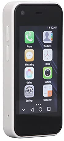 Mini Smartphone, Piccolo Telefono, 3G 2.5 Pollici WiFi GPS 1GB 8GB ROM 5MP Quad Dual SIM, Piccolo Telefono Sbloccato per Telefono Cellulare Android (Bianco Perla)
