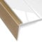Floordirekt Stufenkantenprofil 6 Stück Spar Set Safety | F-Form | Treppenkantenprofil | Für Bodenbeläge mit 7-8 mm Höhe | inkl. Montagematerial (Länge: 100 cm | Höhe: 53 mm, Bronze hell)