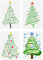 FINGERINSPIRE 4 Stück Weihnachtsbaum Schablonen 29.7x21 cm Weihnachtsthema Schablonen Kunststoff Baum Sterne Schneeflocken Muster Vorlage Wiederverwendbare Schablonen Für Weihnachten Wanddekoration