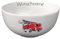 Doriantrade Müslischale Kinder Porridge Schale Porzellan personalisierbar mit Wunschname Name Kindergeschirr mit Namen personalisiert (Feuerwehr)