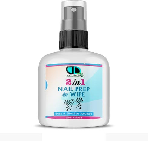 Prep + Wipe Gel Nail Polish Residue Cleaner Remover, Preparation & After Care, UV LED Manicure Gel Polish Base Wipe, Multi-Purpose for Sanitising Nail Plate 30ML SPRAY
