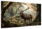 DARO Design - Wand-Bild auf 6mm HDF 50x70 cm Hirsch im Wald - Wand-Deko Bilder Geschenk