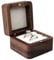 WisePoint Ringschachtel, Mini Jewelry Geschenkbox mit Doppeltem Schlitz, Quadratische Hochzeit Ringschachtel für Ring, Retro Ringe Aufbewahrung für Hochzeit, Zeremonie (weiß)