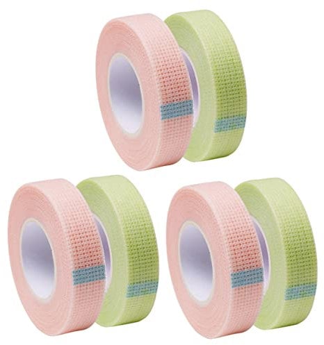 6 Rollen Wimpern-Isolierband Wimpern Isolierband Augenbrauen Isolierband Wimpernverlängerungs-Isolierband Hautschutzband Isolation Klebeband Verlängerungsgürtel Patch Vliesband