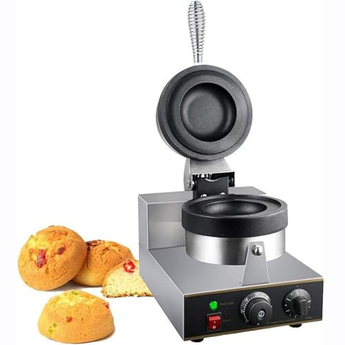JOSKAA Burger à Glace électrique Hamburger Maker - 180° Rotation matériau antiadhésif Plaque - Machine de Cuisson à gaufres - Burgers en bouffés - Machine de Presse Panini,A