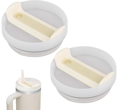 ktxaby 2 tapas de vaso para vaso Stanley, repuesto de tapa de vaso de 40 onzas, tapas a prueba de fugas, a prueba de salpicaduras, apto para vasos Stanley de 40 onzas y otros vasos de 40 onzas para