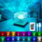 YeahBoom Ocean Lampe LED,16 Farben RGB Wasserwellen Lampe,Aurora Light mit Fernbedienung,LED Sternenhimmel Projektor für Zimmer Schlafzimmer Deko,Kinder Geschenk