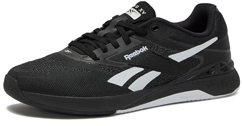 Reebok Nano X5 Sneakers for Women, Cross Training Gym Walking Shoes Women, Black/Footwear White, 9 UK