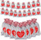 HEKOBAG 24 Stück Adventskalender zum Selbst Befüllen Weihnachtskalender Säckchen Stoff Adventskalender Stoffbeutel Jutebeutel 10 * 15cm Adventskalender Stofftüten mit Holzklammern Schnur für Frauen