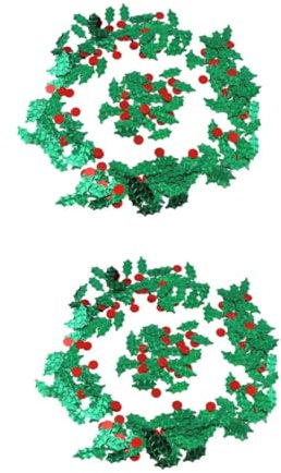 Amosfun 2st Weihnachts-Pailletten-konfetti Hochzeitstafeln Catter Partytisch Konfetti Grünes Konfetti Weihnachtsfeier Liefert Personalisiertes Konfetti Blatt Konfetti Silvester Konfetti