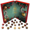 Hallingers Sweet Christmas - Veganer Adventskalender Pralinen Geschenk handmade teils mit Alkohol aus Schokolade vegan (Box) - Geschenk im Sommer & als perfektes Grillgeschenk | Glückwunsch Chanukka F
