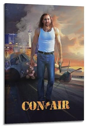 NRCKMIHRAE Con Air Filmposter, dekoratives Gemälde, Leinwand, Wandposter und Kunstdruck, moderne Familienschlafzimmer-Dekoration, Poster, 20 x 30 cm
