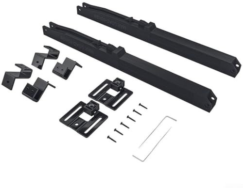 Zeroupshop Kit de mecanismo de cierre suave para puerta corredera de granero, sin agujeros, estilo clásico, 88-132 libras
